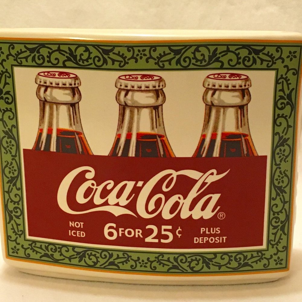 Coca-Cola Ceramic Toothbrush Holder